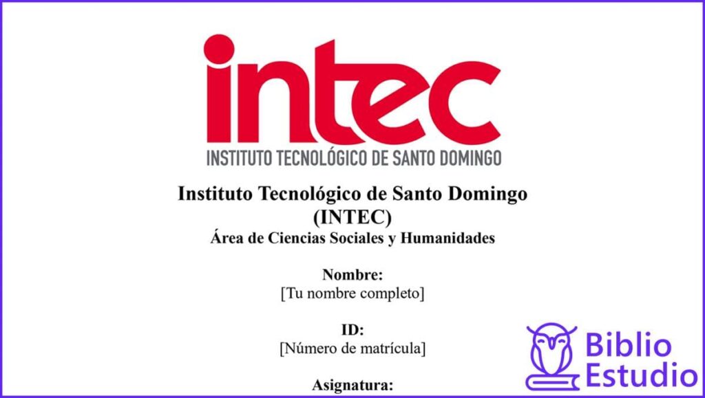 hoja de presentacion intec