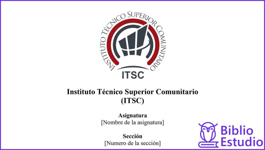 hoja de presentación del itsc