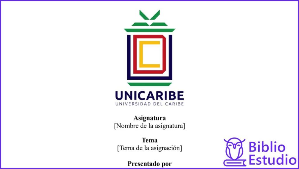 hoja de presentacion universidad del caribe