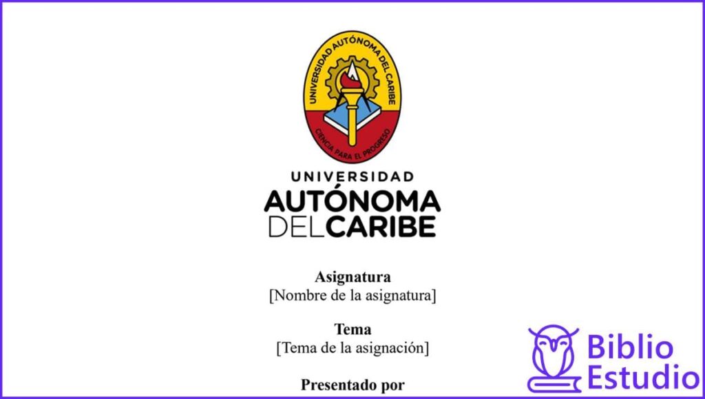 hoja de presentacion universidad autonoma del caribe